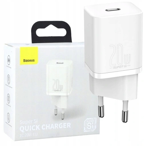 Baseus CCSUP-B02 USB Type C 3000 mA 5 V nástenná nabíjačka biela